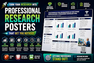 design a professional medical, scientific, or research conference poster