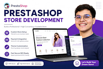 develop, fix or customize prestashop ecommerce store with payment integration