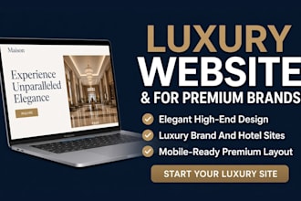 design a luxury wordpress website or redesign