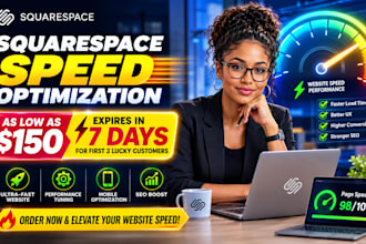 perform squarespace speed optimization and provide squarespace help