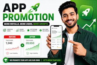 do mobile app promotion, andriod game marketing gain app install, app promotion
