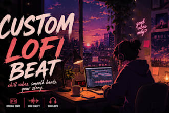 make custom lo fi and rnb beats with original melodies