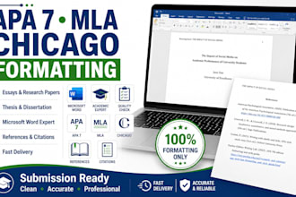 format your apa 7, mla, or chicago document
