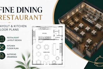 design fine dinning restaurant layout kitchen floor plans