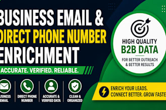 do business email and direct phone number enrichment