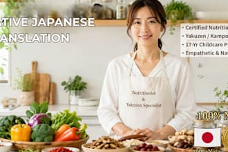 translate and localize health wellness or parenting content into natural japanes