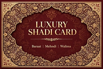 design luxury pakistani wedding shadi cards for mehndi baraat
