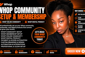 whop community setup whop membership whop online communty whop digital product