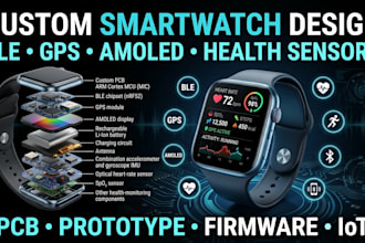 design custom smartwatches with ble gps amoled and health monitoring sensors