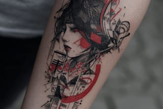 do an awesome tattoo design as a tattoo artist