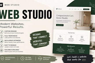 create a professional web studio website for your  business