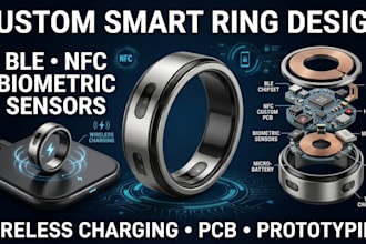 design smart rings with ble nfc biometric sensors and wireless charging