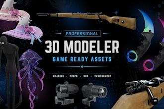 create high quality roblox game ready 3d assets