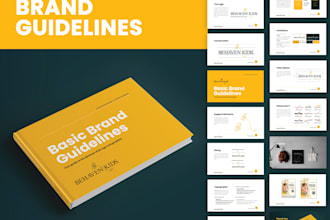 create a professional brand style guide and brand guidelines PDF
