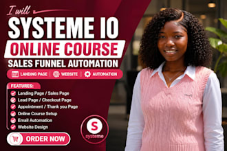 systeme io online course sales funnel automation systeme io landing page