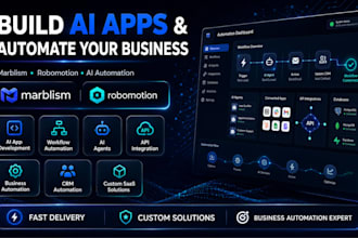 build marblism ai apps and automate workflows using robomotion