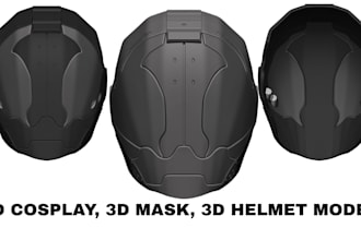 create custom 3d helmet, 3d mask, and 3d cosplay models for 3d printing