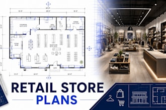design retail commercial store floor plans and shop layouts