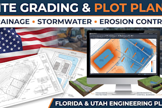 site grading plot plan and drainage and stormwater erosion control florida utah