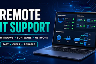 provide remote IT support and troubleshoot windows computer