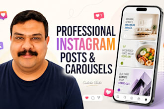 design professional instagram posts and carousel posts