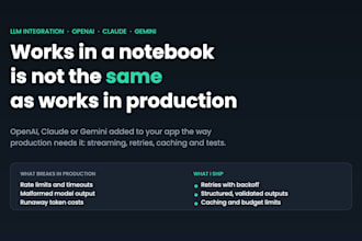 integrate openai, claude or gemini into your app