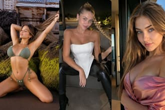 design 4k ai influencer model for instagram fanvue and lifestyle content video
