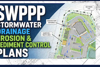 design swppp stormwater drainage erosion sediment control plans for city permit