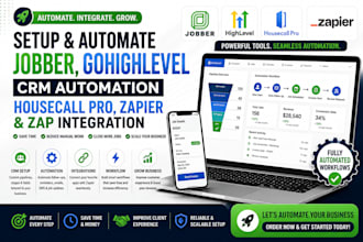 setup jobber gohlghlevel crm automation housecall pro zapier zap integration