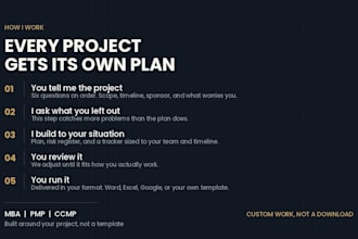 plan your project and set up your tracking system