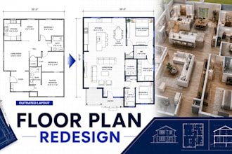 redesign residential floor plans space optimization architectural blueprint