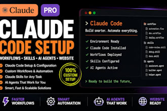 setup claude code claude pro workflows, claude skills, claude ai agents, website