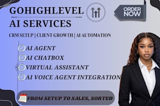 build gohighlevel ai agent, ghl ai chatbot, ghl  voice ai and ghl automation