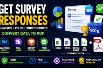 get survey responses qualtrics win polls contest entries convert data to pdf