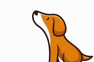 create exclusive and marvelous dog logo design