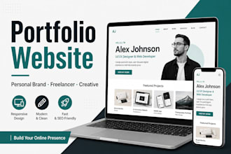 create portfolio website, personal branding website or wordpress portfolio