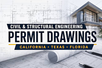 do civil and structural engineering plans and calculations for california permit