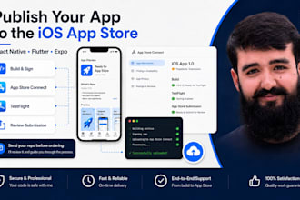 upload react native flutter expo ios app to the app store