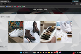 build you a modern shoe ecommerce website