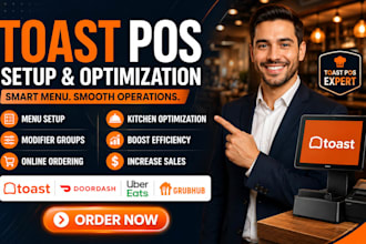 toast pos setup restaurant menu optimization modifier groups online ordering web
