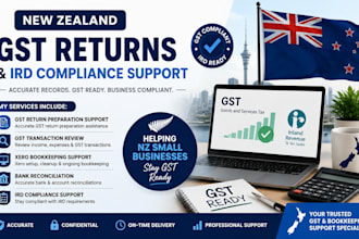 assist with new zealand gst returns and ird compliance support
