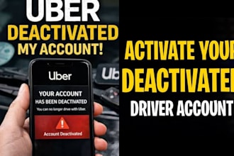 reinstate your deactivated uber driver, flex, spark suspended account