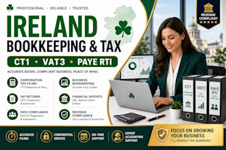 handle ireland bookkeeping corporation tax vat paye using ct1 vat3 paye rti
