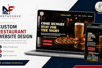 design a mobile friendly restaurant websites with menu