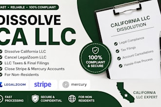 dissolve ca llc, cancel legalzoom llc llc taxes stripe mercury for non residents
