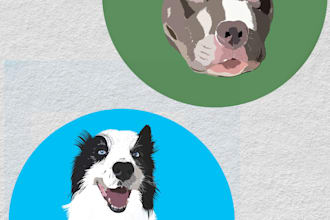 draw your pet, capturing its specific features