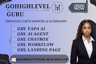 setup gohighlevel ai agent,ghl vapi ai,ghl chatbot,ghl workflow and landing page