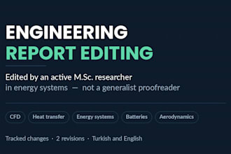 edit and improve your engineering technical report or research paper