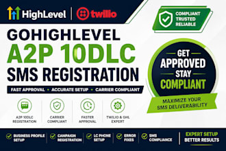 setup your gohighlevel a2p 10dlc and twilio SMS for fast approval
