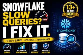 fix slow snowflake queries and optimize etl performance